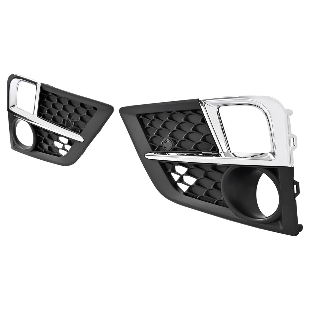 Solid Spare Pair For Honda Odyssey 2018 2019 2020 Front Bumper Fog Lights Chrome Trim Cover