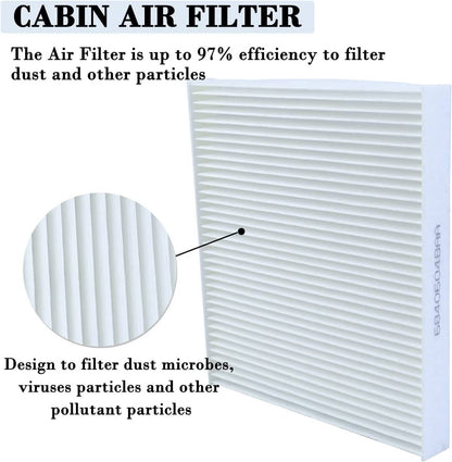 Solidspare Cabin Air Filter & Filter Access Door 68318365AA for Dodge Ram 1500 2500 3500