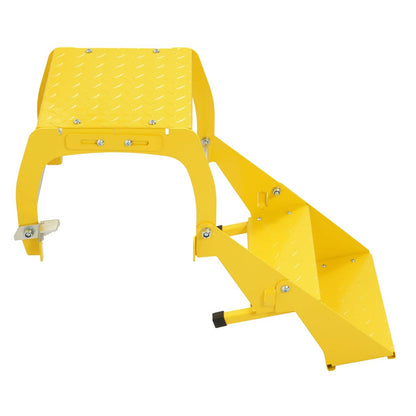 Solid Spare 2-Step 400 lb Truck Trailer Tire Step Non-Slip Platform Folding Heavy Duty