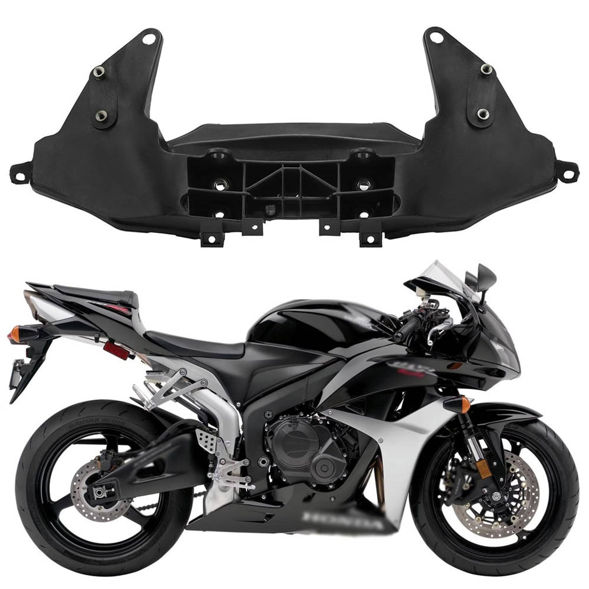 Solidspare ABS Plastic Front Upper Stay Fairing Bracket Fit For Honda CBR600RR 2007-2025