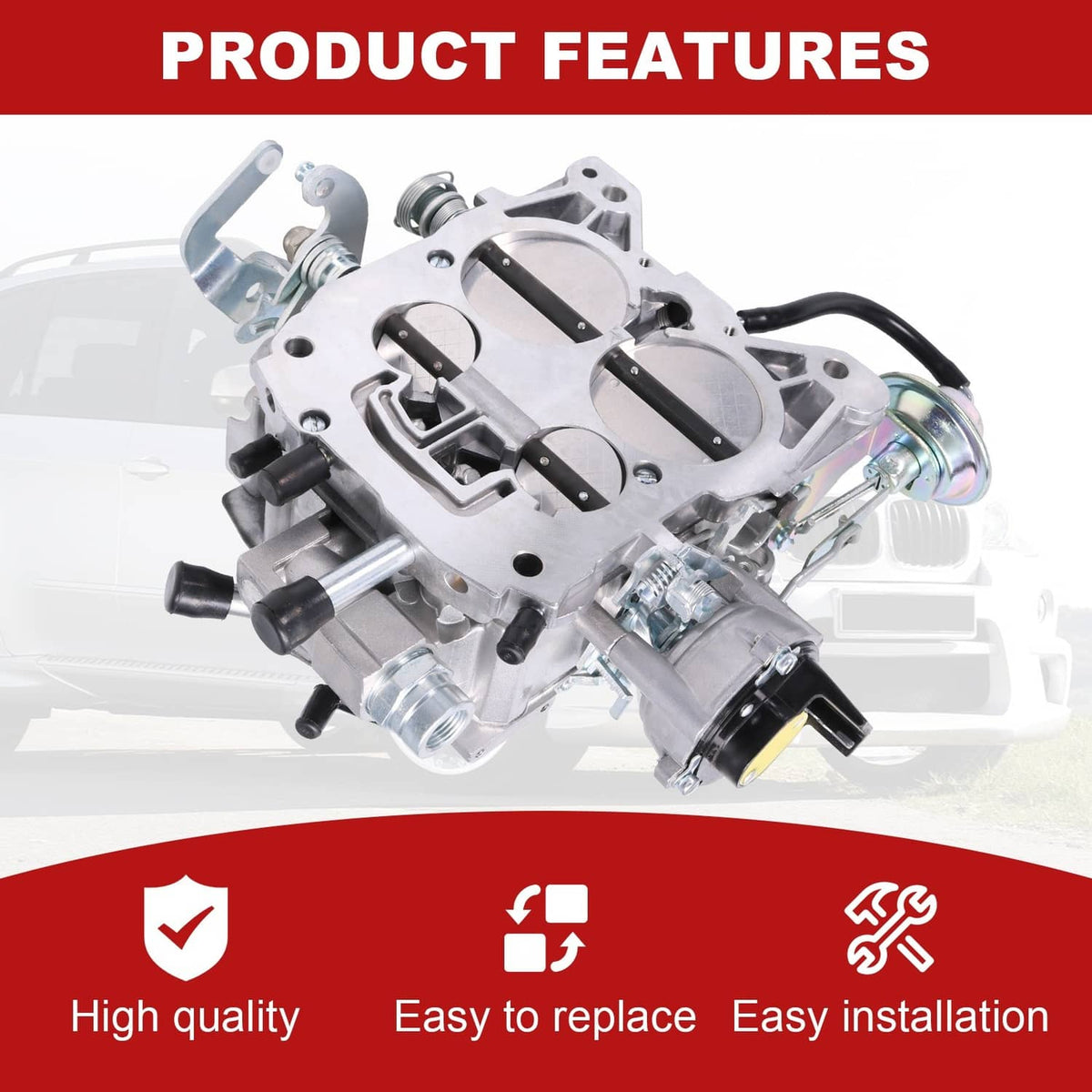 Solidspare FOR 305-350 Engines 650 CFM Electric Choke ROCHESTER QUADRAJET 4 BBL CARBURETOR