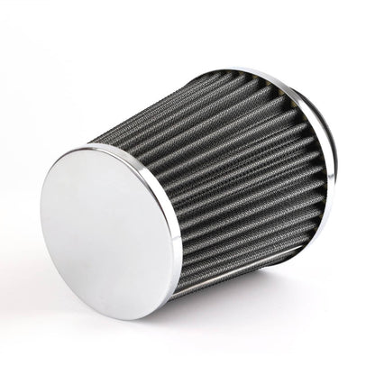 Solidspare 3" 76mm High Flow Inlet Dry Air Filter Cold Air Intake Cone Replacement New