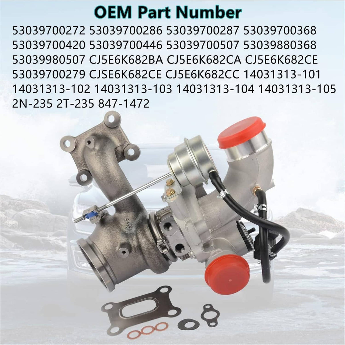 Solidspare Turbo Turbocharger Fit 2013-2016 Ford Escape Fusion Taurus Lincoln MKZ 2.0L K03