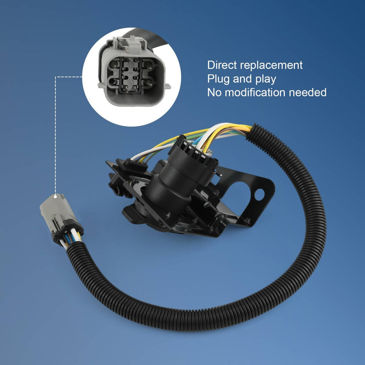 Solidspare 4 &7 Pin Trailer Tow Wiring Harness Plug For 1999-2001 Ford F250 F350 Super Duty