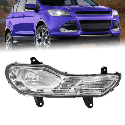 Solid Spare Passenger Side Front Bumper Fog Light Lamp For Ford Escape 2013-2016 CJ5Z13200C