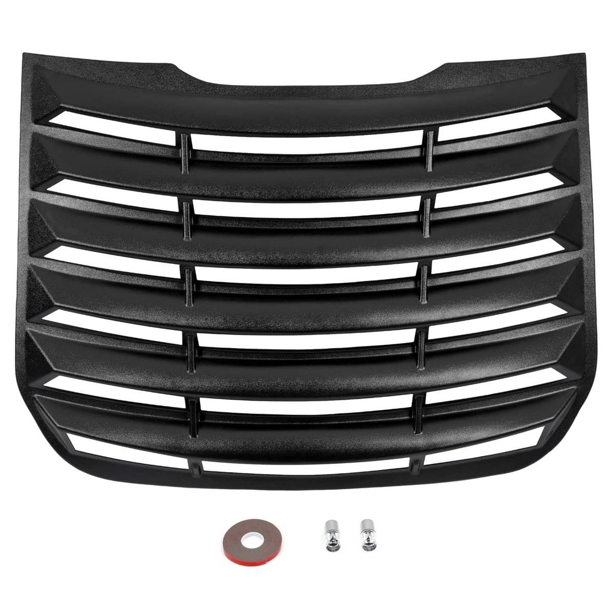 Solid Spare Matte Black Rear Window Louver Sun Shade Cover W/Tape For Ford Fusion 2013-2020