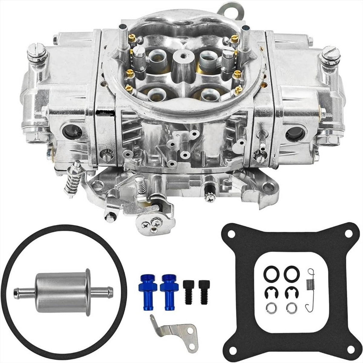 Solidspare Performance Race Carburetor Double Pumper Mechanical 4 Barrel BR-67201 850CFM