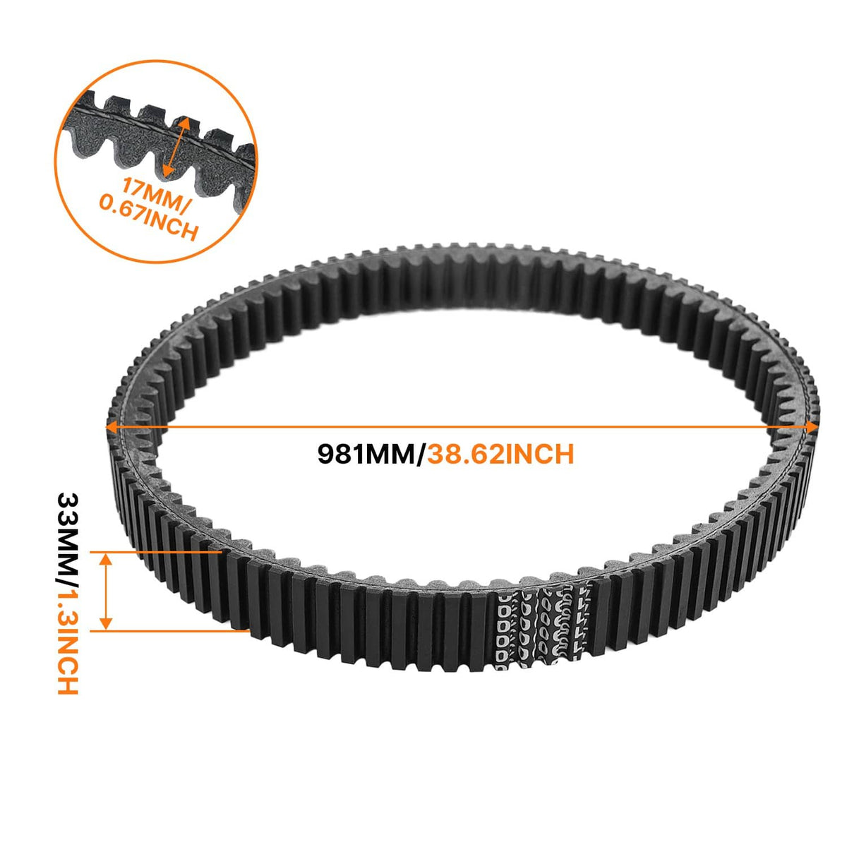 Solidspare Clutch Drive Belt 422280366 Fits for Can-Am Outlander Renegade Max 1000R 570