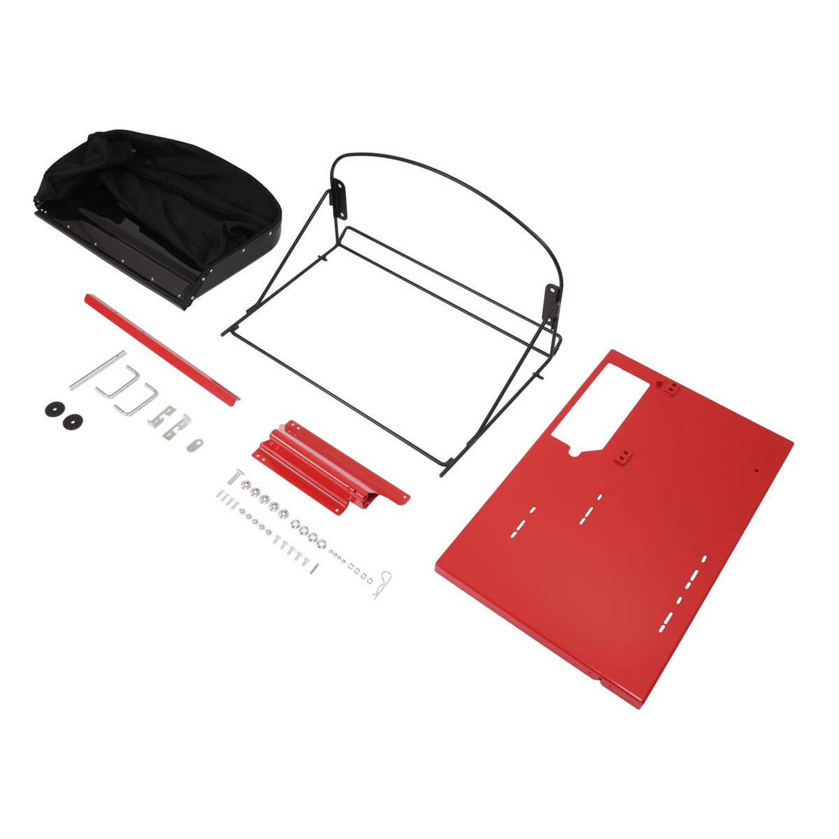 Solidspare Side Mount Catcher For Universal Red+Black Powder Coated Grass Catcher Frame