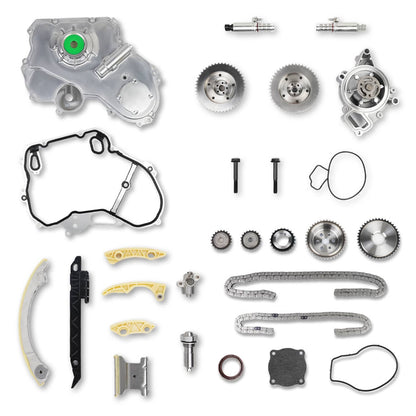 Solidspare For 09-17 GM 2.4L Ecotec Timing Chain Kit VCT Selenoid Actuator Oil Water Pump