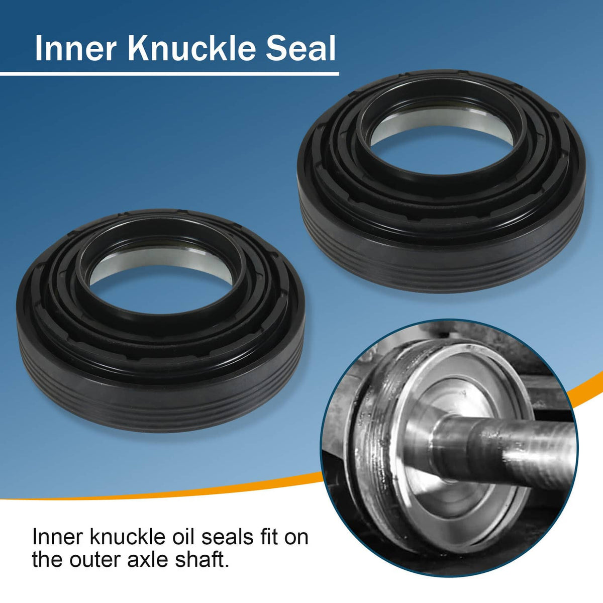 Solidspare Front Axle Seal And U Joint Kit For 1998-04 Ford F250 F350 Excursion DANA 50 60