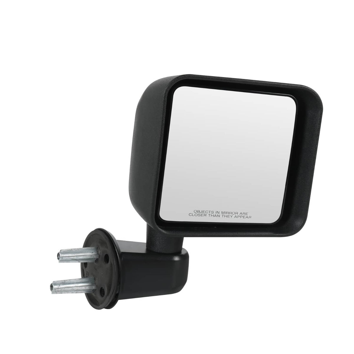 Solidspare Side Mirrors Manual Pair For 2007-2017 Jeep Wrangler JK Left +Right Black