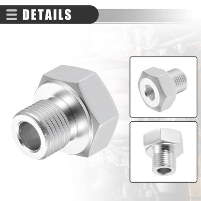 Solidspare Oil Pressure Sensor Adapter Male M16x1.5 to Female 1/8 NPT for GM LS Engine Swap