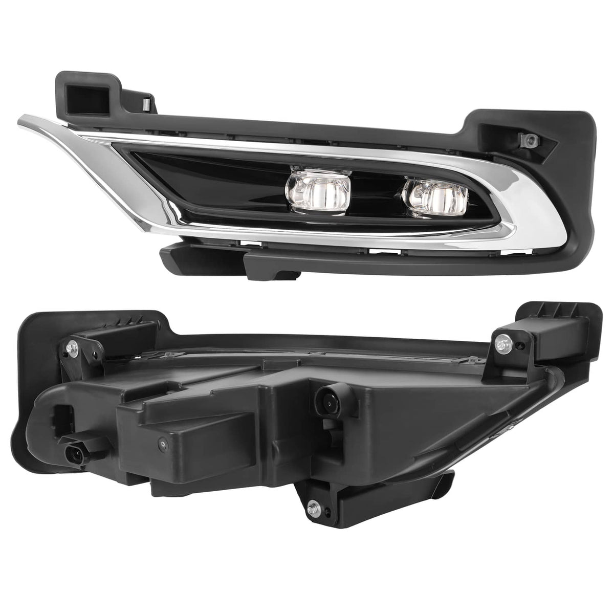 Solid Spare Pair LED Chrome Fog Lights Driver Passenger Side For Chrysler 300 2015-2024 2021