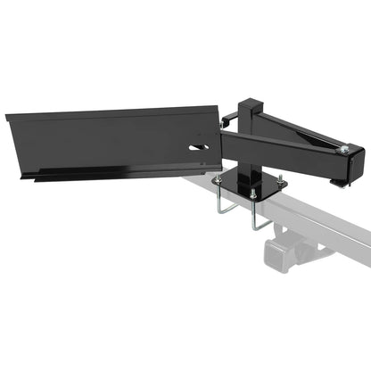 Solidspare Universal  Powder Coated Black Bumper-Mounted Swing Arm Assembly For Grilling