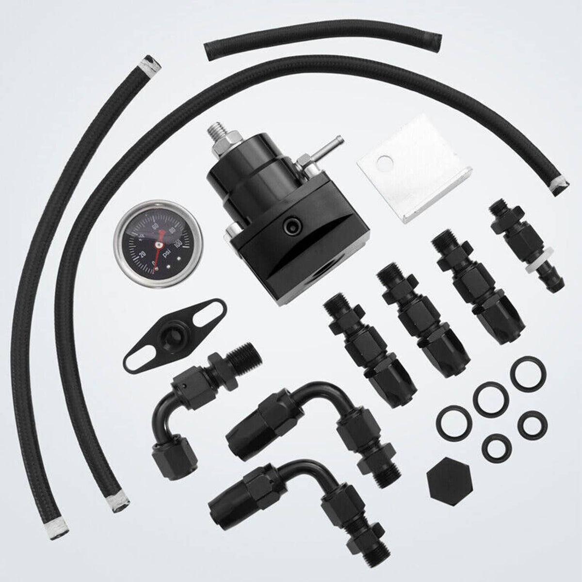 Solidspare K20 K24 Tucked Fuel Line System Kit for K-Series K-Swaps DC2 EG EK Civic Integra