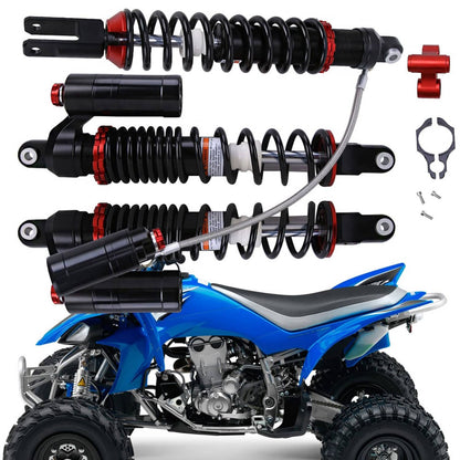Solidspare FRONT + REAR AIR SHOCKS ABSORBERS 425mm 485mm FOR YAMAHA YFZ450 2006-2012 US