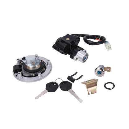 Solidspare Ignition Switch Fuel Gas Tank Cap Lock Keys for Suzuki GSF650 1200 1250 Bandit