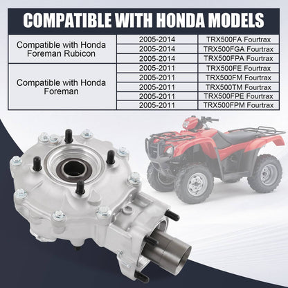 Solidspare Rear Differential Assembly For 2005-2014 Honda Foreman Rubicon 500 41300HP0B80