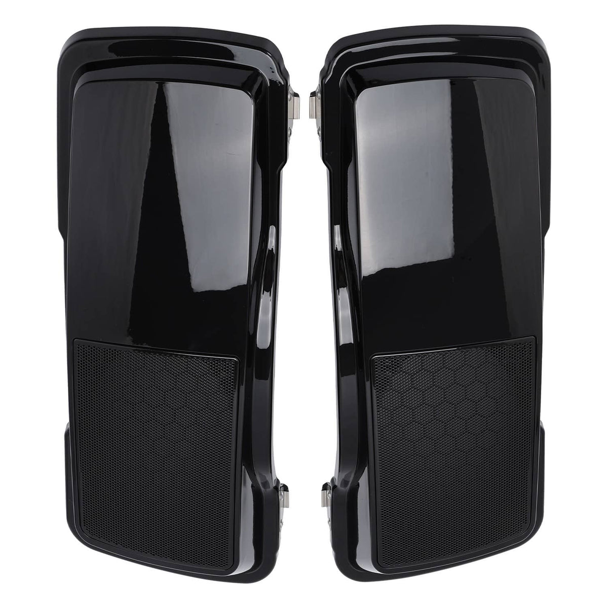 Solidspare Pair Hard Saddlebag Speaker Lid Covers For 1993-2013 Harley Touring Street Glide