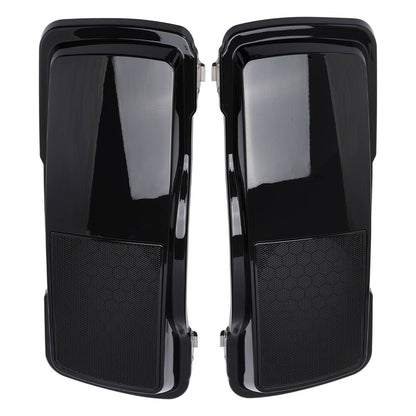 Solidspare Pair Hard Saddlebag Speaker Lid Covers For 1993-2013 Harley Touring Street Glide