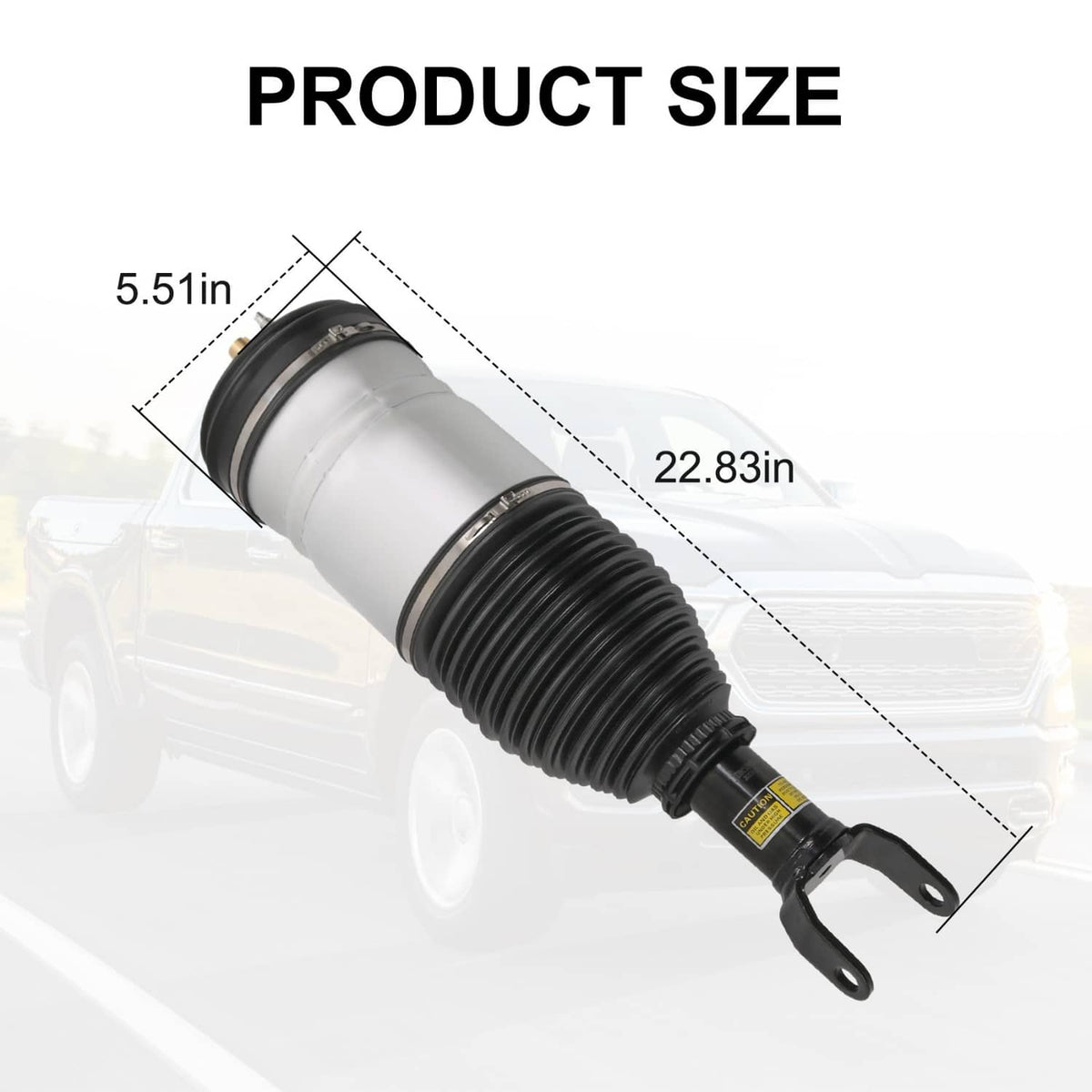 Solidspare Front Left Air Suspension Strut Fits 2013-2019 Ram 1500 3.0L 3.6L 5.7L 4877147AB