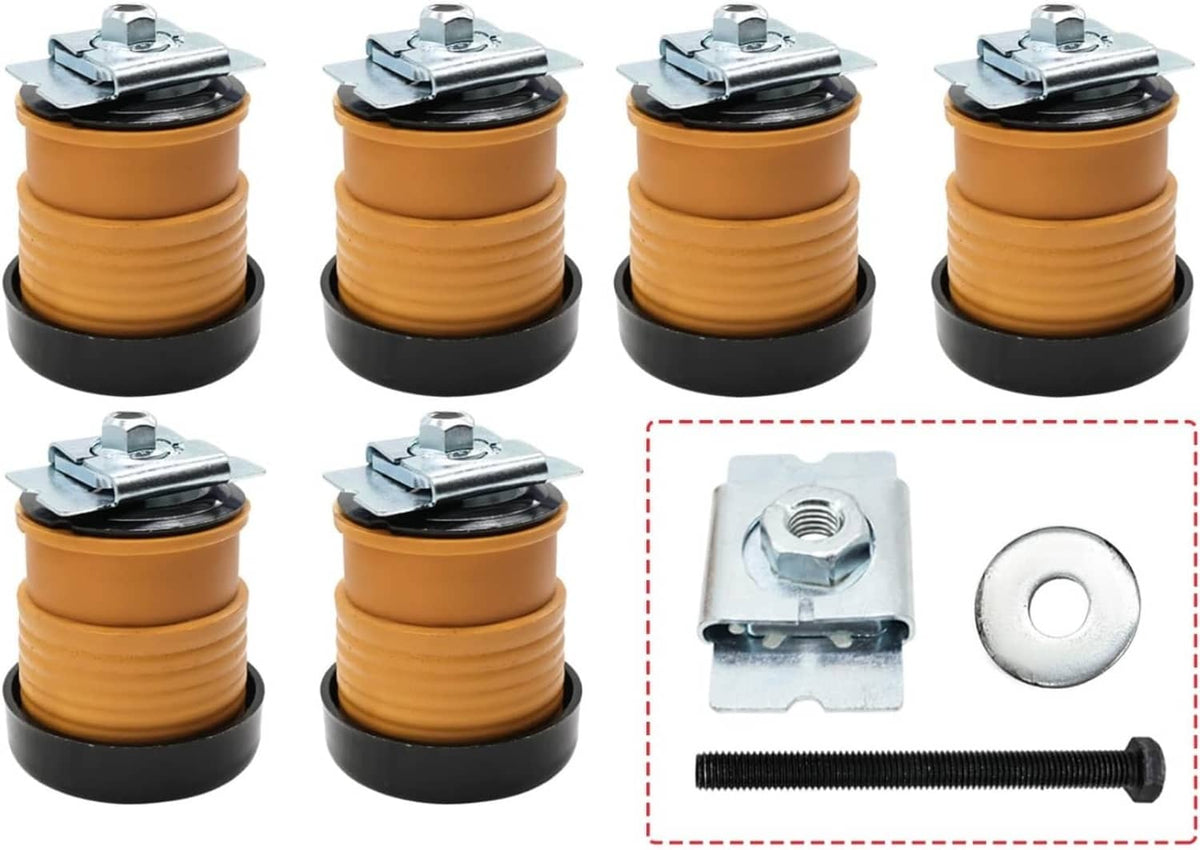 Solid Spare 6PCS Body Mount Bushing for 08-16 Ford F250 F350 F450 F550 Super Duty 924-066 US