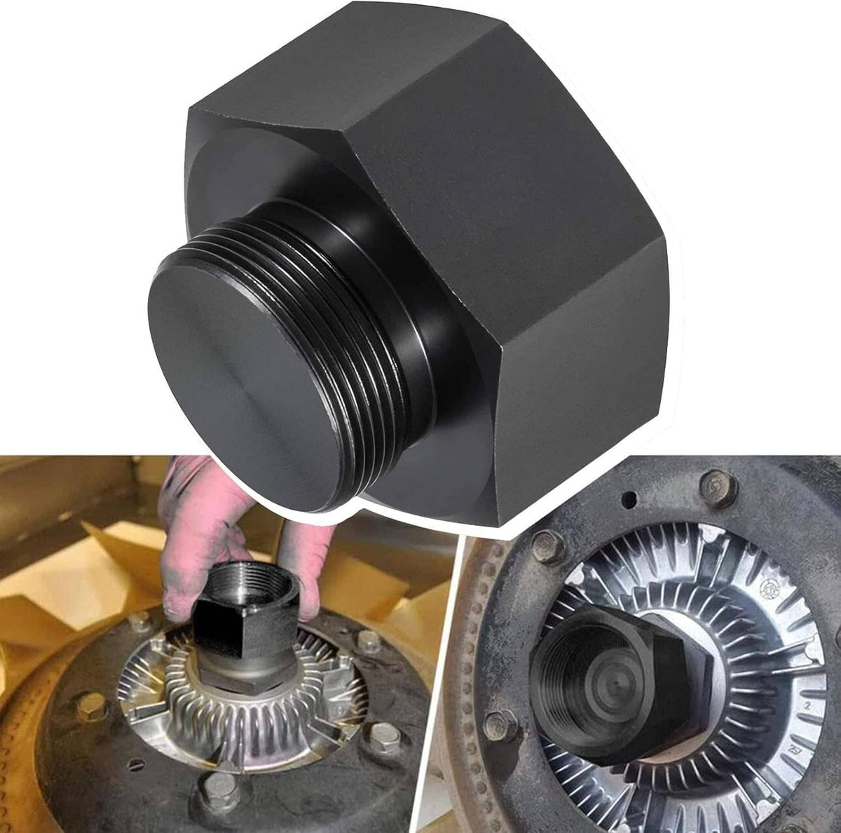 Solid Spare Fan Clutch Adapter for Ford 6.0L to 7.3L Powerstroke Diesel Mechanical 2003-2007