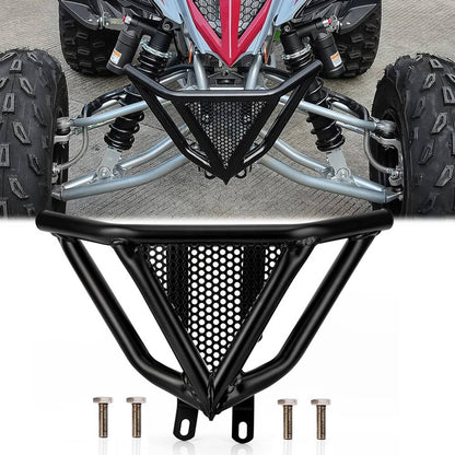 Solidspare ATV Front Bumper Guard Carbon Steel Frame For Yamaha Raptor 700 / 700R 2009-2024