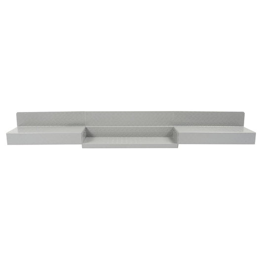 Solid Spare For Enclosed Utility Body 83" Rear Step Bumper Gray Universal Screw-On