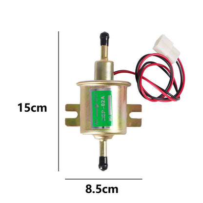 Solidspare HEP-02A Inline Fuel Pump 12v Electric Transfer Low Pressure Gas Diesel Fuel Pump