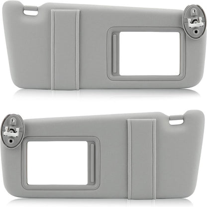 Solidspare Left & Right Gray Sun Visor w Sunroof Pair For 09-16 Toyota Venza 74320-0T022-B1
