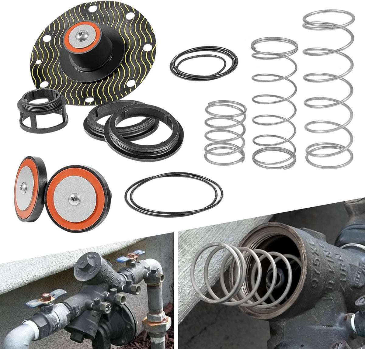 Solid Spare 1-1/4"-2" Model for Wilkins Zurn 975XL 975XL2 Backflow Preventer Repair Kit