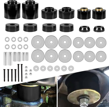 Solid Spare For 1980-1998 Ford F150 F250 F350 2WD 4WD 4.4123R Body Mount Bushing Set Kit