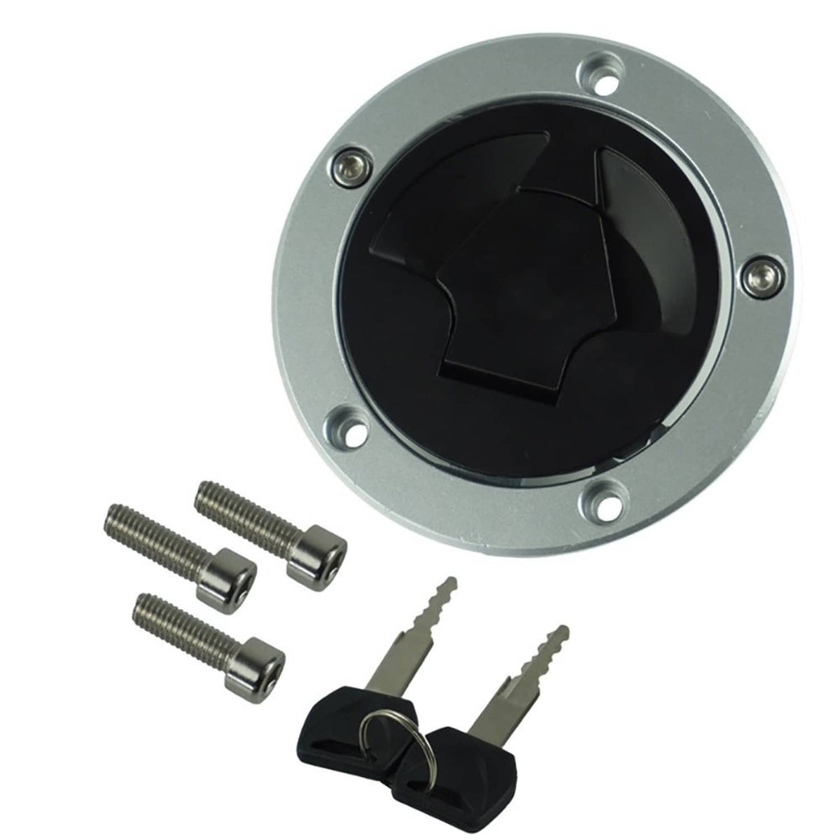 Solidspare Fuel Gas Cap Tank Cover Lock for Kawasaki NINJA 650 EX650 ZX600 ZX636 ZX10R
