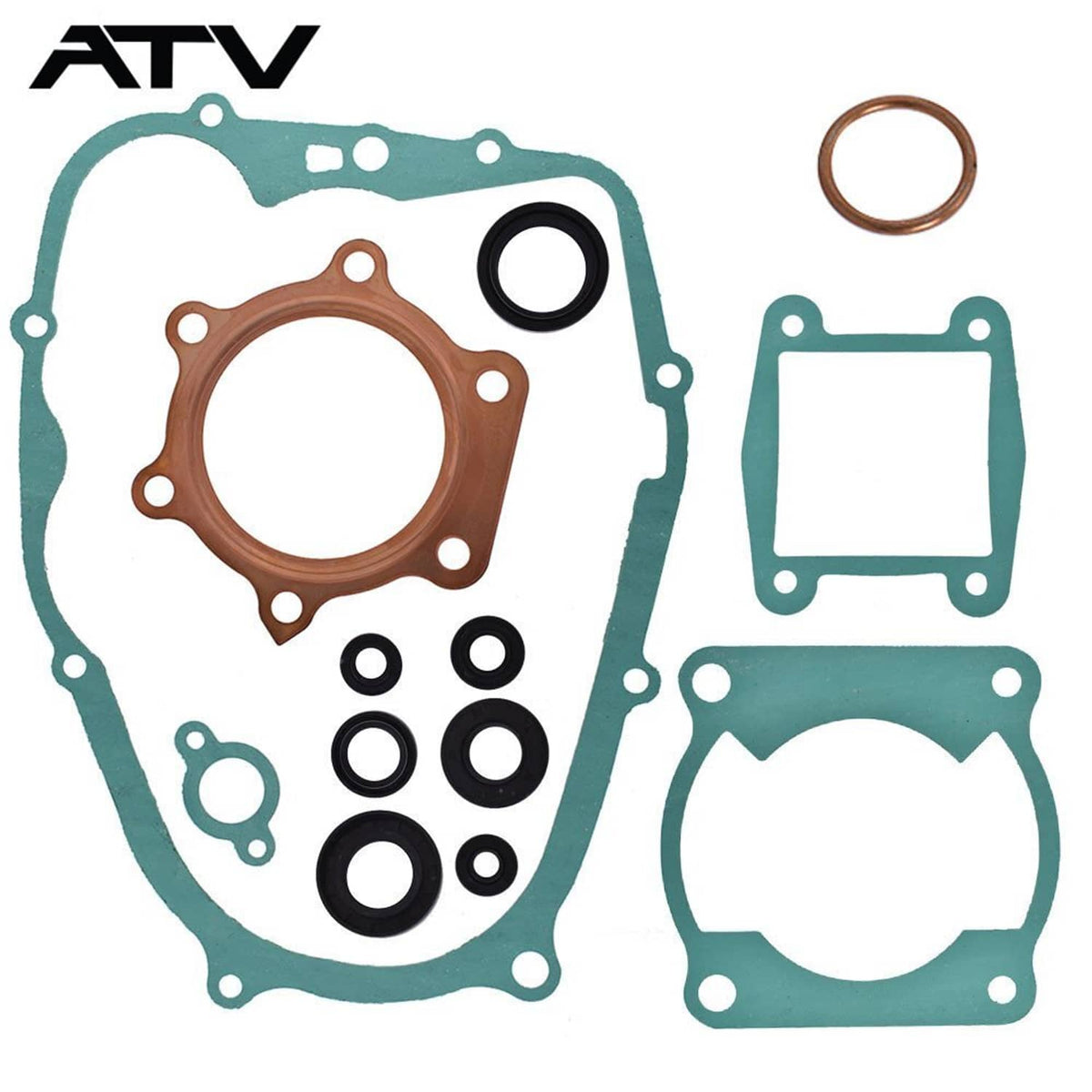 Solidspare Engine Gasket kit Set with Oil Seals for Yamaha Blaster 200 YFS200 1988-2006