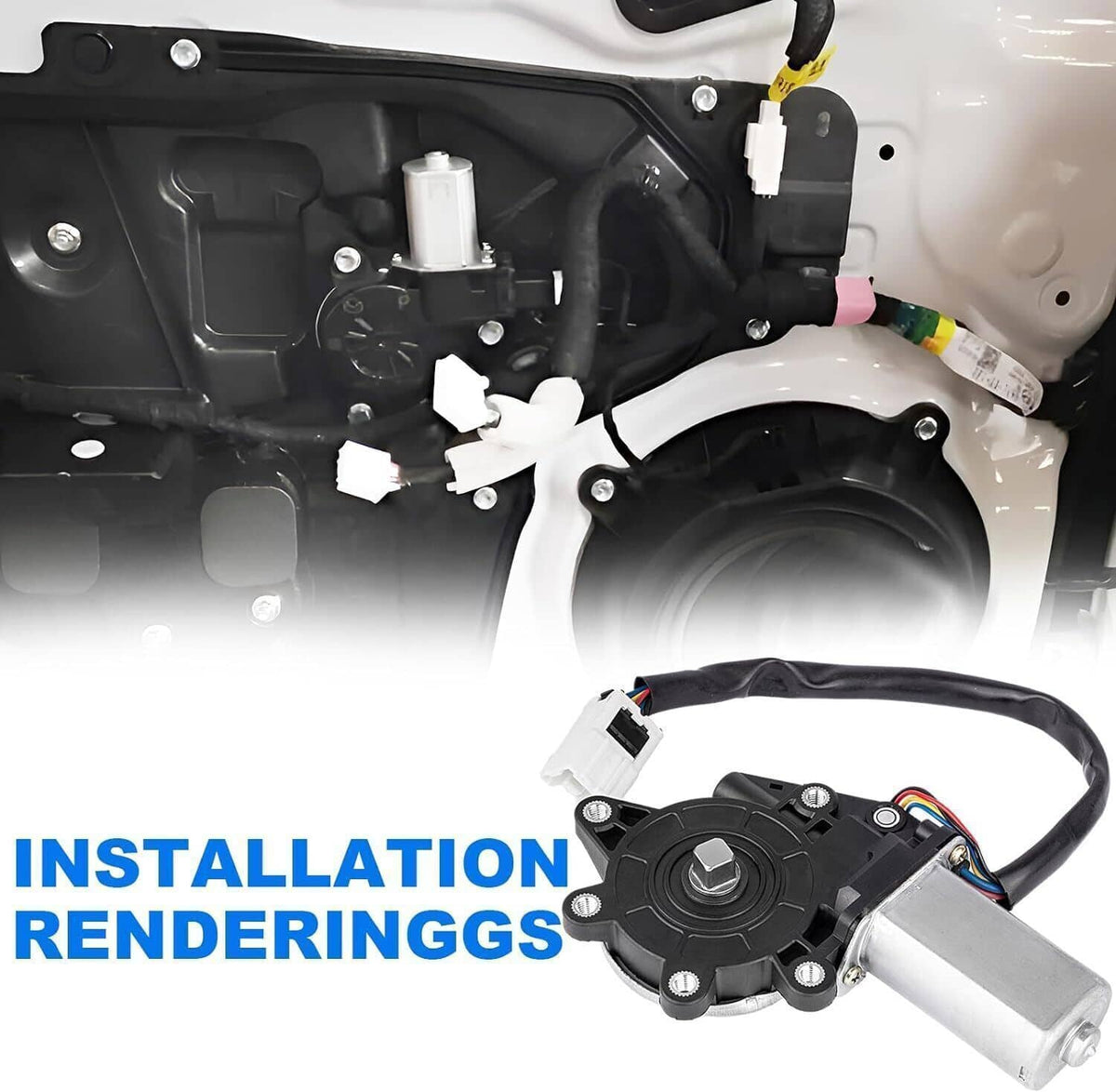Solidspare Passengers Side Right Power Window Lift Motor For Infiniti G35 Coupe Nissan 350Z