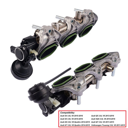 Solidspare Intake Manifold Pair L+R for Audi S4 S5 A6 A7 Q5 Q7 2010-2016 OE# 06E133109AF