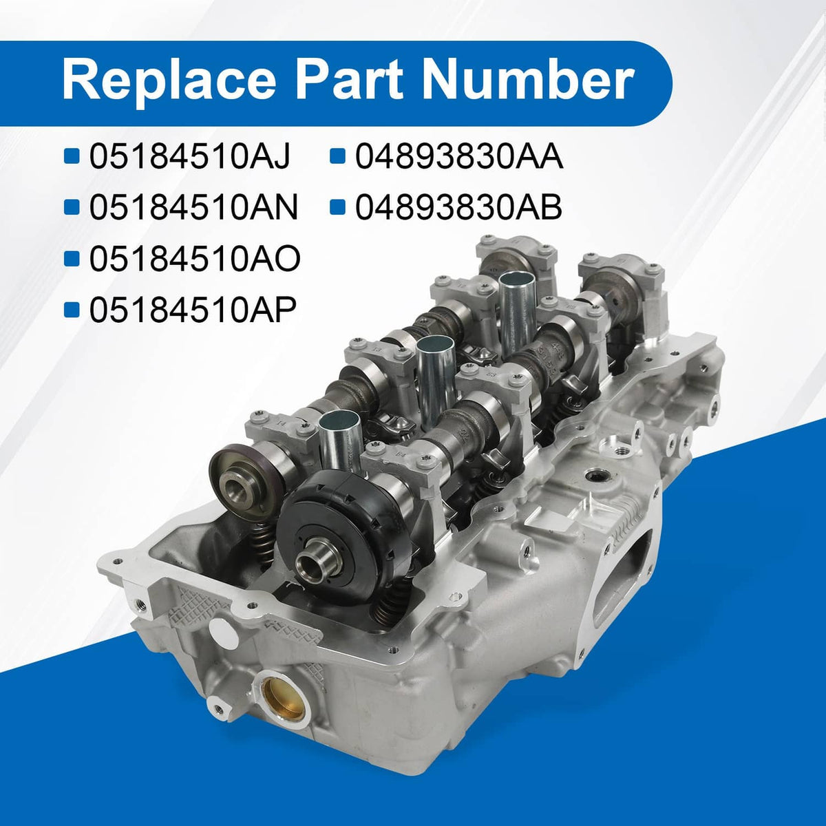 Solidspare Driver & Passenger Side Cylinder Head Assembly Pair For Dodge Chrysler Jeep 3.6L