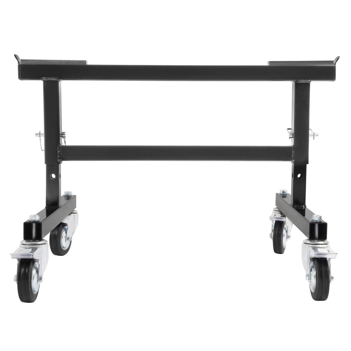 Solid Spare 2PCS 16-20in Adjustable Chassis Stand Sprint Midget Car Locking Casters Black