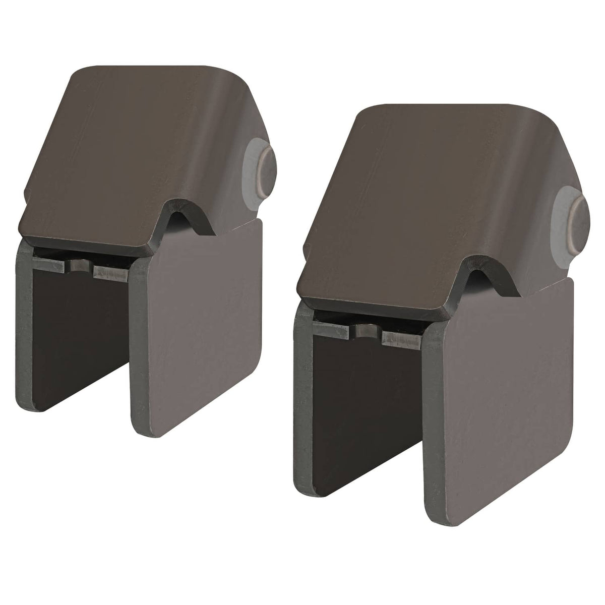 Solidspare (2) Weld-on Dump Truck Trailer Hinge Heavy Duty Steel Fit 2" Rectangular Tube