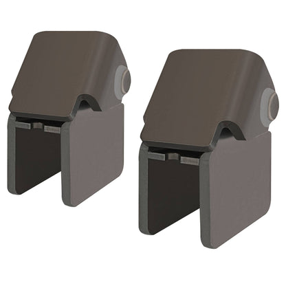 Solidspare (2) Weld-on Dump Truck Trailer Hinge Heavy Duty Steel Fit 2" Rectangular Tube