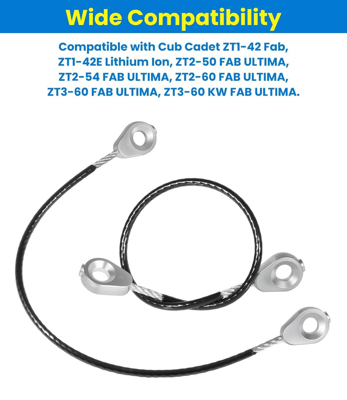 Solid Spare 746-06231 Seat Base Cable Replacement for Cub Cadet ZT1 ZT2 ZT3 Ultima Mowers