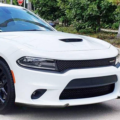 Solidspare Front Bumper Lip Splitter Trim Cover For 2015-2021 Dodge Charger SRT Scat Black