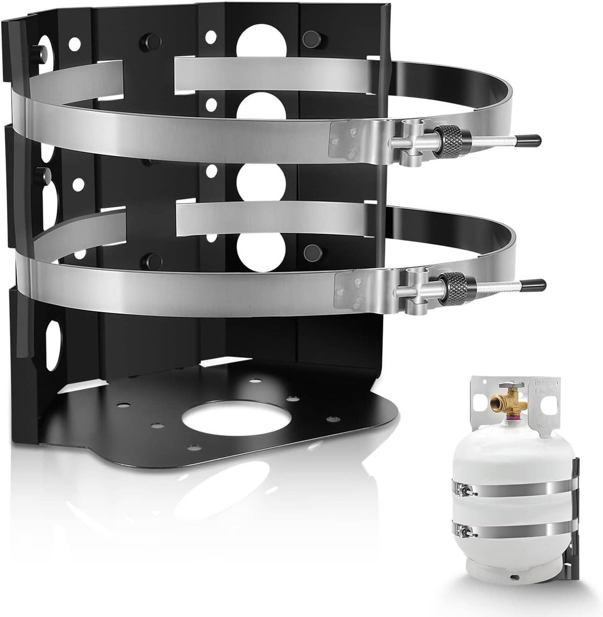 Solidspare 20lb Propane Tank Mounting Bracket Replace BKT-2290 for Vehicle RV Trailer Boat