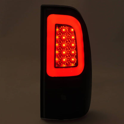 Solid Spare For Ford F250 F350 F450 2008-2016 SD SuperDuty LED Bar Tail Lights Black Smoke