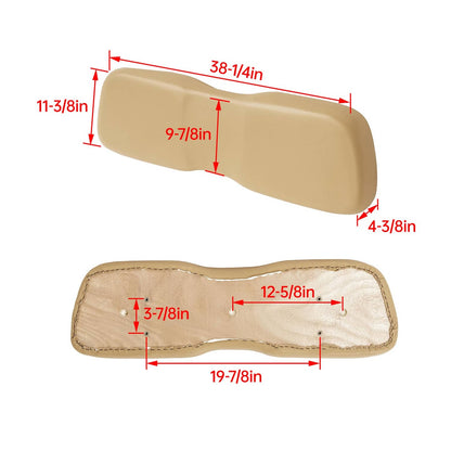 Solidspare For Club Car DS Golf Cart 2000.5-up Tan Front Seat Back Backrest Cushion