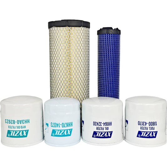 Solid Spare Filter Service Kit for Kubota HH164-32430 TA040-93230 HH1J1-43172 HHK71-14073