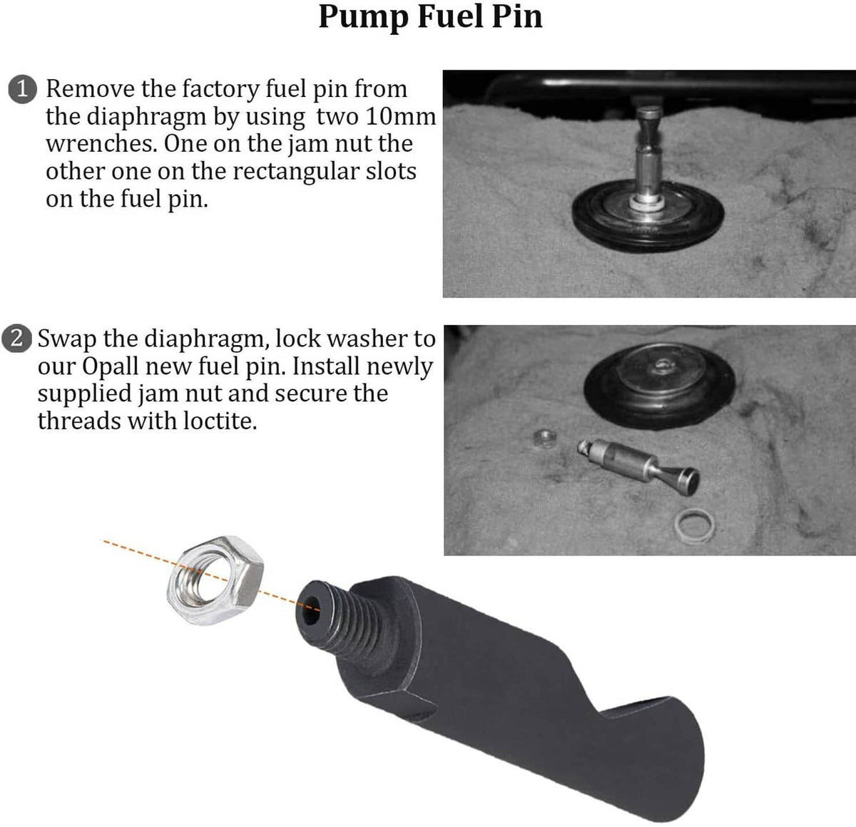 Solid Spare Pump Fuel Pin & 3200 RPM Governor Spring Kit for 1988-1993 Dodge Cummins 5.9L VE