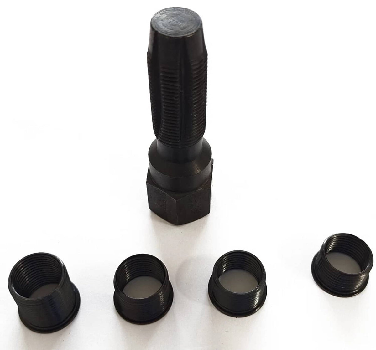 Solid Spare 14mm Spark Plug Rethread Thread Repair Kit Helicoil Reamer Tap Tool w/ 4 Inserts